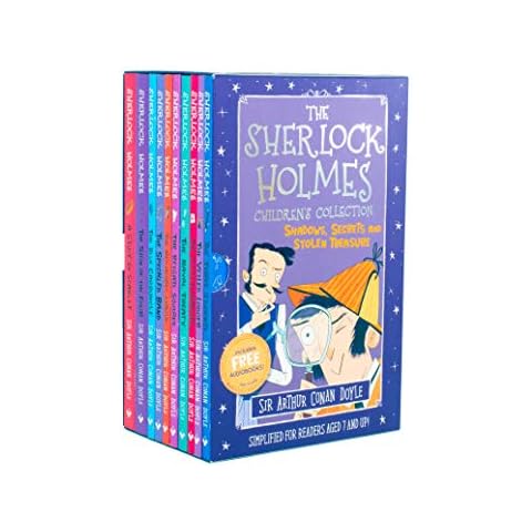 The Sherlock Holmes Children's Collection: Shadows, Secrets and Stolen Treasure 10 Book Box Set Cover