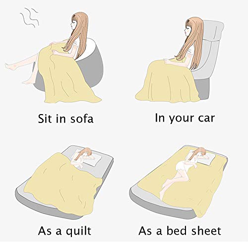 Yumuo Flannel Solid Color Blanket, Ultra-Soft Plush Full Size All Season Light Weight Blanket,Wrinkle-Resistant Blanket For Home Bedroom-D (63X87Inch) #TOP3