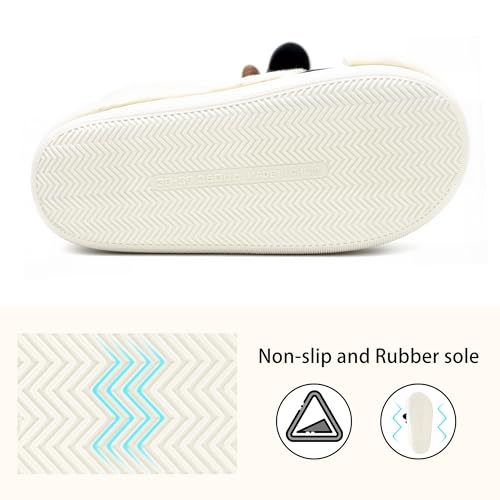 Image of Jerzmy Cute Animal Cow Pig Men Women House Slippers, Comfy Memory Foam Cloudy Soft Slippers Plush Home Shoes for Bedroom Living Room Indoor