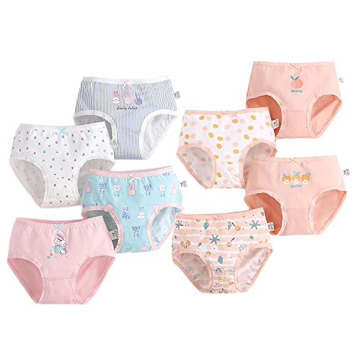 Image of benetia Girls' Underwear Soft Cotton 6-8 Pack