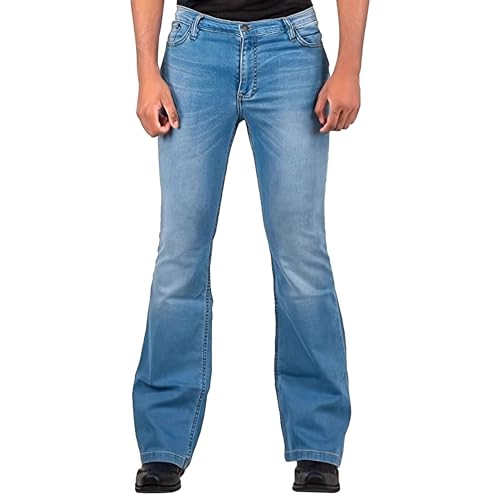 Mens Bell Bottom Jeans Men's Vintage Jeans Mens Bell Bottoms Disco Pants Flared