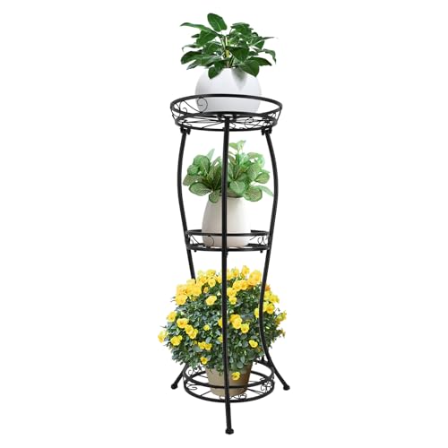 Support pour plantes en métal sur un balcon ou une terrasse - 2