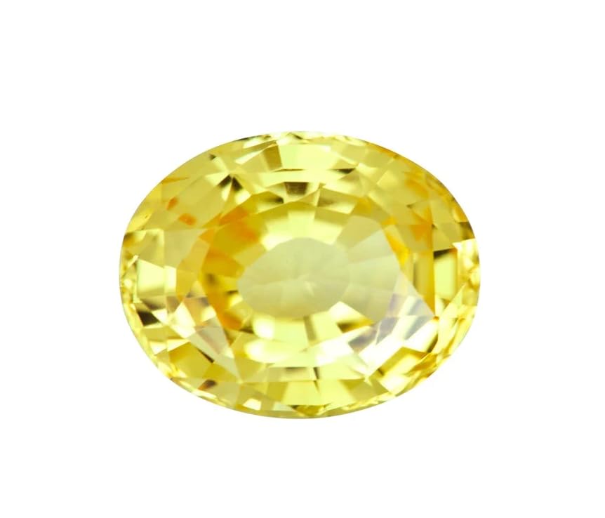 REAL GEMS 3.75 Carat 4.25 Ratti Natural Yellow Sapphire AAA+++ Quality Unheated Untreated Ceylon Pukhraj Stone Original Certified Kanakapushyaragam Stone पोखराज रत्न (B0CV7DKG4C) Amazon Price History, Amazon Price Tracker