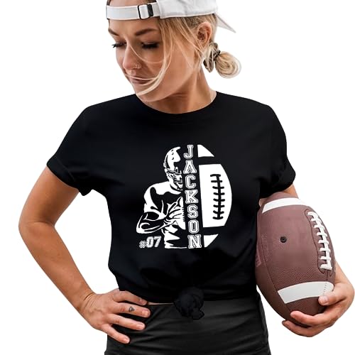 Personalized Women's Football Shirts - Game Day Mom & Lover Gift Shirts - Main Image