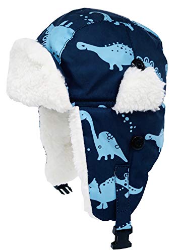 YMYDYFC Baby Boy Winter Hat Sherpa Lined Warm Fleece Earflap Hat Infant Toddler Beanie Snow Skiing Hat