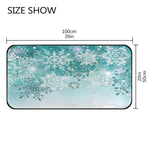 Alfombras de cocina de Navidad para proteger tu suelo con una suave decoración navideña 4