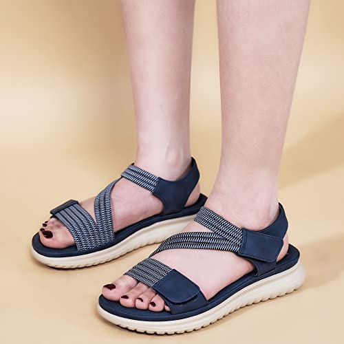 Ecetana Hiking Sandals For Women Comfortable Walking Sport Sandals Womens Adjustable Strap Lightweight Athletic Sandal For Summer Outdoor Adventure #TOP6
