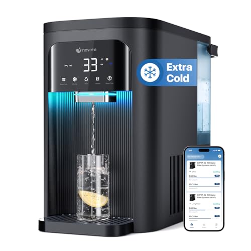 NOVETE Smart Reverse Osmosis Water Filter Countertop, UV 8-Stage ...