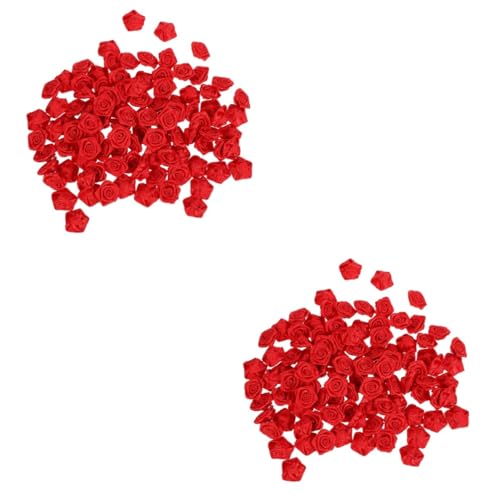 Accesorios para prendas con rosas y bordado elegante SHINEOFI, set de 100 unidades