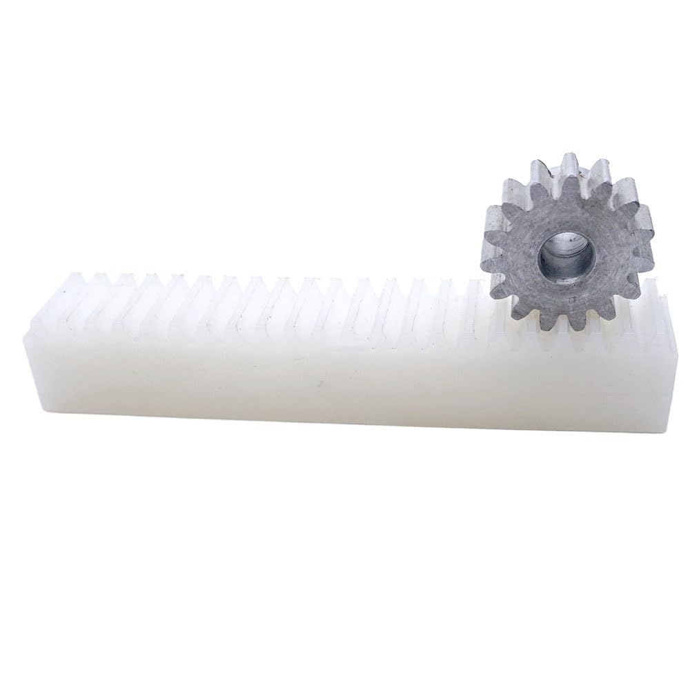 transmission par pignon Engrenage droit à 15 dents, 1 pièce, 1 Module, avec crémaillère de 70mm, alésage de 15T, engrenage en aluminium, support en plastique et en Nylon, pièces de jouets de levage, b