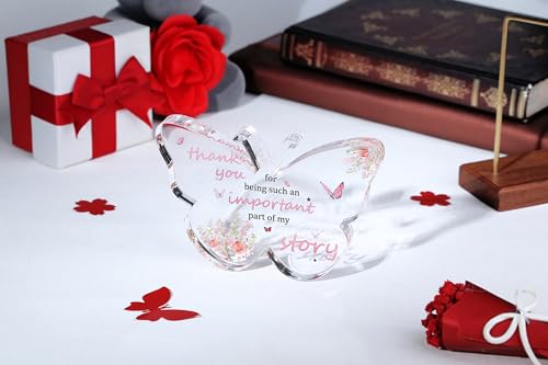 Qinjiejie QJJ122702 Appreciation Gifts, Butterfly Shaped Paperweight Dad Gifts From Daughter Keepsake Decor Gifts thumb #2