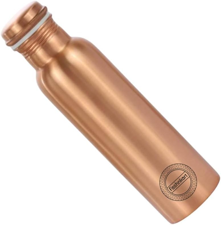 Pure Copper Water Bottle Plain Leak Proof Design Vessel Ayurveda Health Pitcher für Fitness Sport Yoga 750 ml 6 Stück