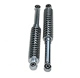 - Federdicke: 7mm Stoßdämpfer, Federbeine Set 360mm Chrom einstellbar Progressiv für Hercules, Kreidler