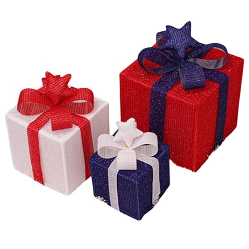 Boîtes d'emballage lumineuses Del décorations de Noël intérieur extérieur - 8