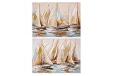 Set 2 Lienzos Floreros 100% P.Mano 70X3X50 Cm