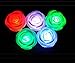 Chris.W 6Pcs Fancy Colorful 7 Colors Changing LED Rose Flower Romantic Wedding Valentine's Day Decoration Party Lamp Candle Flameless Lights Make a Wish Lights