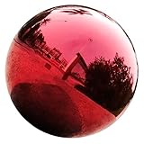 ROMISBABA Edelstahl Gartenkugel Reflektierende Gazing Ball Dekorative Metallkugel Für Garten Polierte Oberfläche Wetterfest Und Langlebig Für Innen Außendekoration