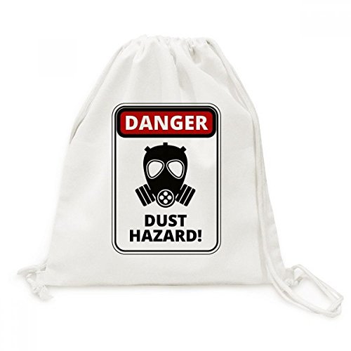 Sac de voyage à cordon en toile Danger Symbole de Danger poussière Panneaux d'avertissement