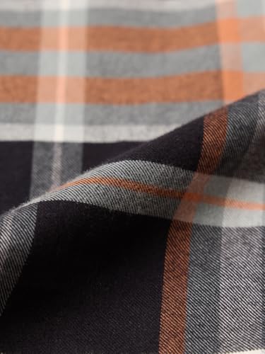 Image of The Souled Store Plaid Shirt: Mystic Jade Men and Boys Long Sleeve Spread Collar Black Plaid Cotton Lightweight Easy to Style Everyday Office Wear Relaxed Shirt
