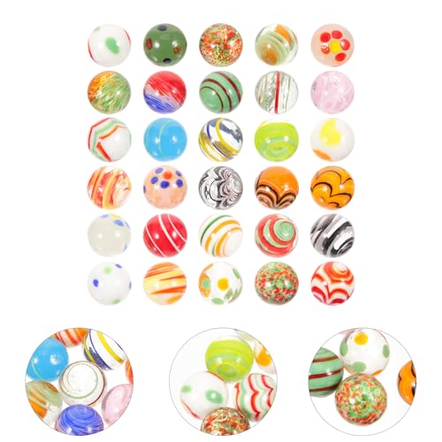 Canicas de vidrio grandes multicolor para juegos y decoración 7