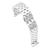 Tamaño: 22 mm DANDANdianzi Metálica de Acero Correa de Reloj 5 Cuentas de la Correa de Reloj de 22 mm de Acero para Samsung S3 Gear Reloj