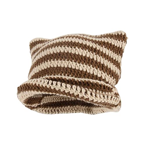 Gorro de invierno para fotos de moda urbana y paseos informales en café