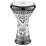 Meinl Percussion Aluminum Doumbek Egyptian Goblet Drum, Hand Engraved — Made in Turkey — Synthetic Head, 2-Year Warranty (HE-3018)