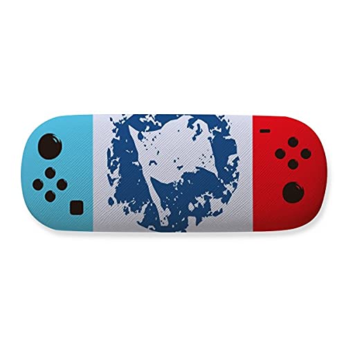 Étui de rangement pour lunettes drapeau bleu antichoc compact