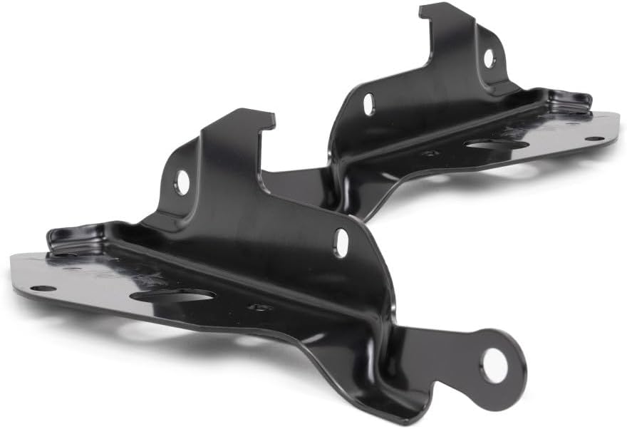 For Chevy Silverado 1500/2500 1999-2006 Hood Hinge Driver and Passenger Side | Pair | Steel Black | Includes 2007 Classic | Replacement For GM1236109, GM1236110 | 12472769, 12472770