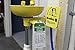 NMC RPT37 EMERGENCY SHOWER & EYE WASH TEST RECORD Tag - [Pack of 25] 3 in. x 6 in. 2 Side Vinyl Inspection Tag with White/Green Text on Green/White Base