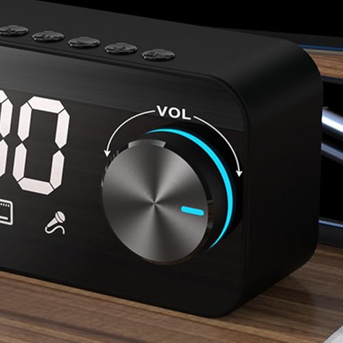 Reloj despertador para mesita con altavoz inalámbrico para música en el dormitorio infantil 7