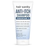 ITCHY SCALP SHAMPOO (Hydrocortisone 1%) Anti-itch Treatment For Dry Scalp, Eczema, Inflammation Relief For Men & Women. Color safe. Sulfate-free. Dermatologist Patented Formula For Flaky Scalp.