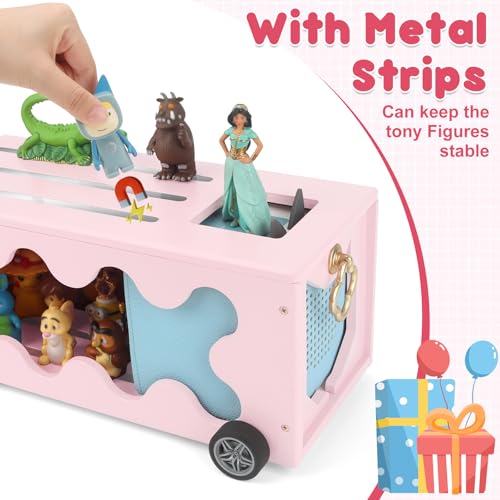 Image of for Tonies Box Organizer Shelf Storage, Treasure Chest Cart for Tonie Shelf Magnetic, Compatible with Tonie box 1 /2 Player Tonies Figures Characters for Children, Display Collection 20~30 Characters