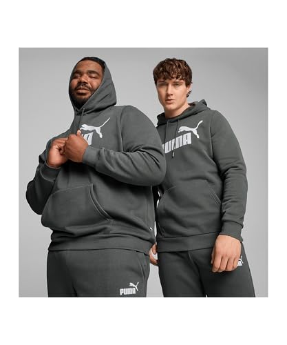 Image of Puma Cotton Men Ess Big Logo Hooded Neck Hoodie Fl (S) Mineral
