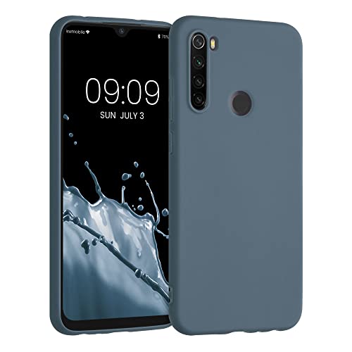 kwmobile Custodia Compatibile con Xiaomi Redmi Note 8T Cover - Back Case per Smartphone in Silicone TPU - Protezione Gommata - ardesia scuro