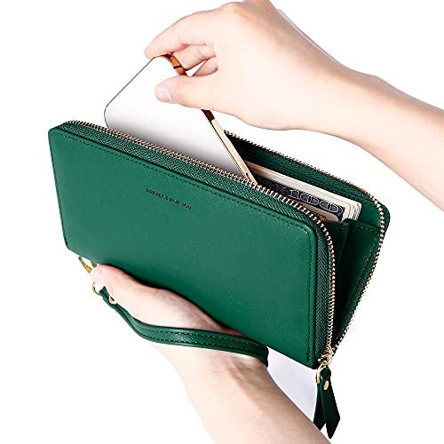Geead Wallets For Women Large Capacity Pu Leather Credit Card Holder Clutch Wristlet Wallet #TOP5