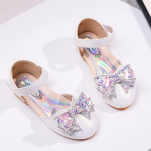 Baby Girl Shoes, 1-12 Years Girls Baby Princess Shoes Star Sequin Rhinestone Bow Sandals Pearl Bling Dancing Shoes4
