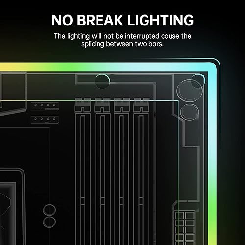 Image of AsiaHorse ARGB Light Strip for Motherboard, 28 Independent Addressable RGB, 5V 3-pin Motherboard Aura Sync, Lightsaber-X Led PC Parts Kit Compatible with ATX