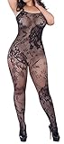 made2envy Crotchless Floral Fishnet Bodystocking PLUS SIZE