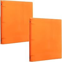 Vista 67 de JAM PAPER - Carpetas de plástico de 1 pulgada - Carpetas de 3 anillas surtidas (rojo, azul, verde y naranja) - Paquete de 4