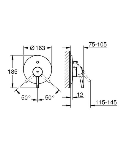 GROHE 19346001 - Concetto Grifo para baño y ducha