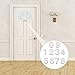 3d Stickers 10pcs Front Door Number Sign DIY 3D Digital Number Address Sign Self Adhesive Mailbox Plaque for Home Hotel Shop Apartment Label Stickers
