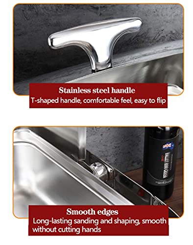 ksamwjf Chafing Dishes aus Edelstahl, Chafers und Buffetwärmer, 6L Roll-Top Chafing Dishes Speisenwärmer für Buffet… – Bild 7