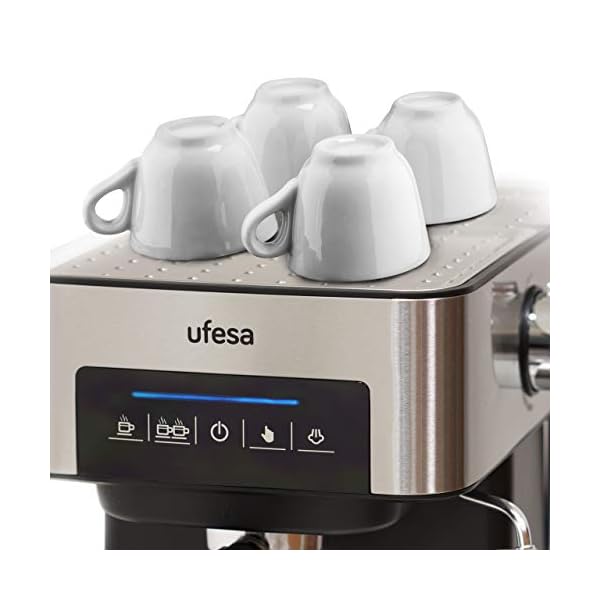 Ufesa CE7255 Siebträgermaschine, Espressomaschine 20 bar, mit Milchaufschäumer, Kaffemaschine für Gemahlener Kaffee oder… – Bild 5
