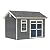 Handy Home Products Beachwood 8x12 Do-it-Yourself Wooden Storage Shed Tan