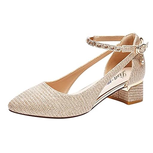 Zapatos Metalizado con Pulsera - Zapatos de tacón para Mujer cómodos Bodas y Eventos | Ya disponible en tu tienda friki favorita! En mundofriki.es!