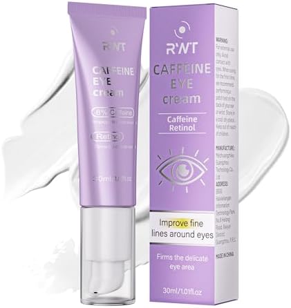 8% Caffeine Eye Cream & Retinol Under Eye Cream to Reduce Dark Ci...