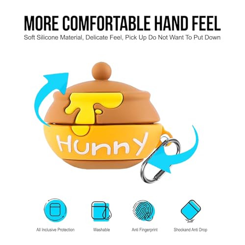 Image of Cartoon Silicone Case Cover for Samsung Galaxy Buds Core (Honey)