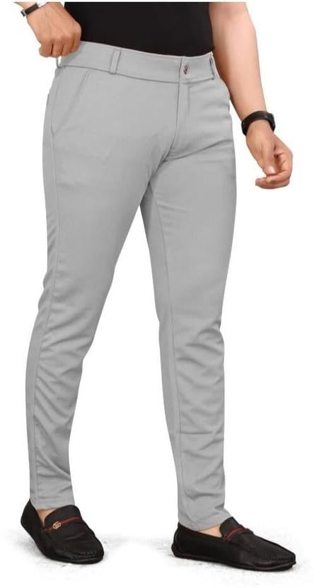 Image of Vanits Men's Slim Fit Casual Trousers Pack of 1