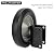 HILLMASTER Heavy Duty 8 Inch Gate Wheel Gate Caster Kit with 1-5/8" Thru 2" Gate Frames, Durable Gate Helper Wheel Gate Support Wheel for Chain Link Fence Swing Gate, Black